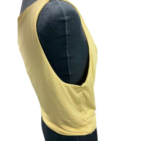 NWT Beginning Boutique Women's Size 8 Tyrin Yellow Crop Top Sleeveless - Picture 9 of 15